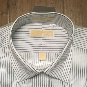 NWT Michael Kors Striped Men’s Dress Shirt
